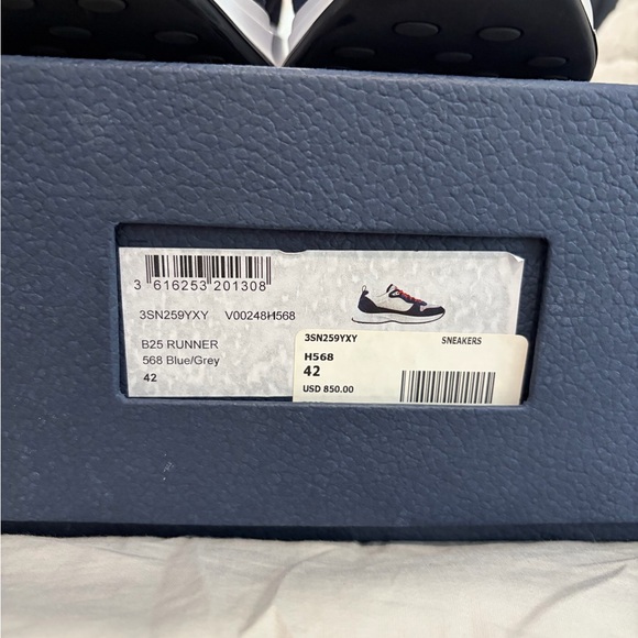 Dior Blue and Gray B25 Runner Sneakers - Picture 3 of 11